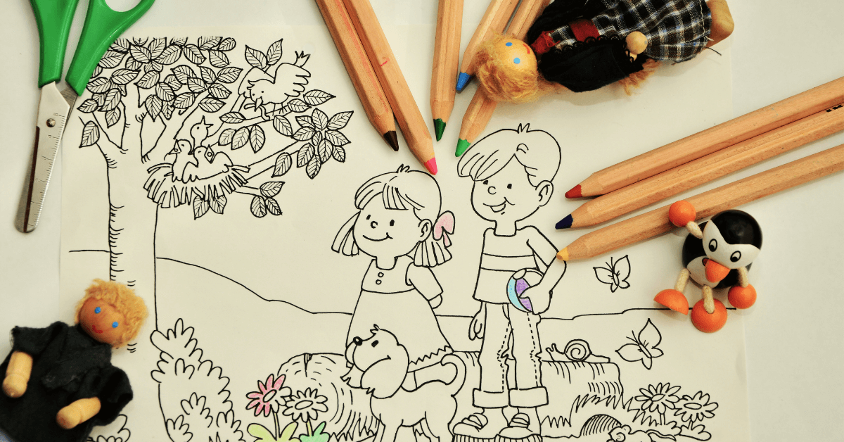 Kids Drawing Stock Illustration - Download Image Now - Child, Drawing -  Activity, Childhood - iStock